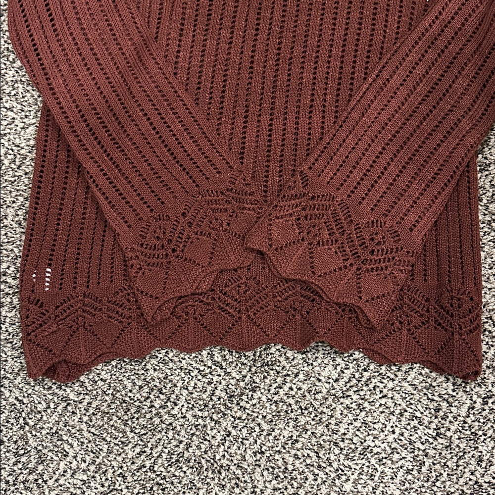 Maurices Women's V-Neck open Knit Sweater - Picture 5 of 5